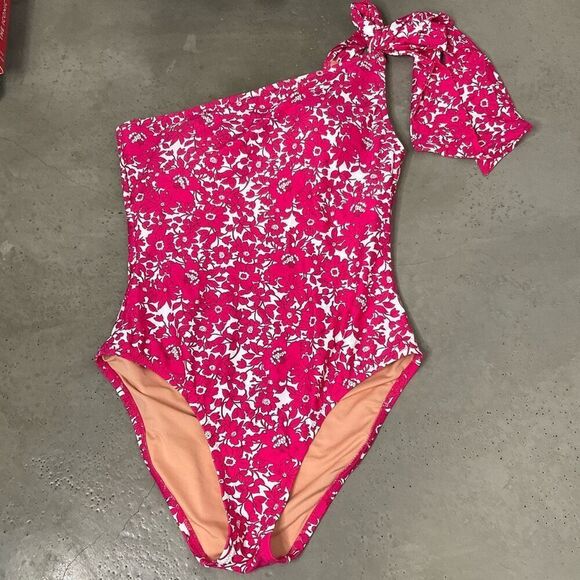 J. Crew Floral One Shoulder Swimsuit - Picture 4 of 8